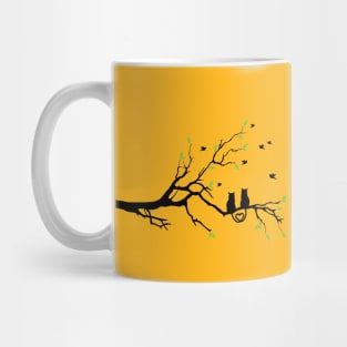 The love cat coffe tree Mug